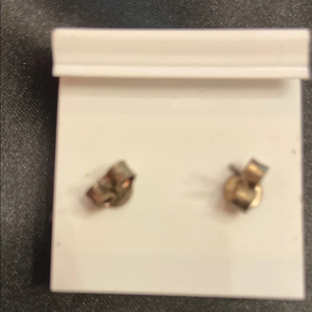 Yellow Amber Flower Sterling Silver  Earrings - Picture 2 of 5